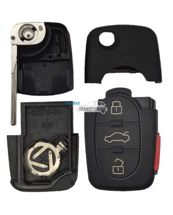Корпус выкидного ключа 3 кнопки+panic